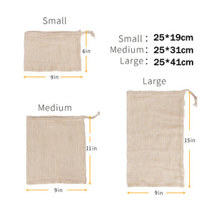 Reusable Cotton Mesh Bag