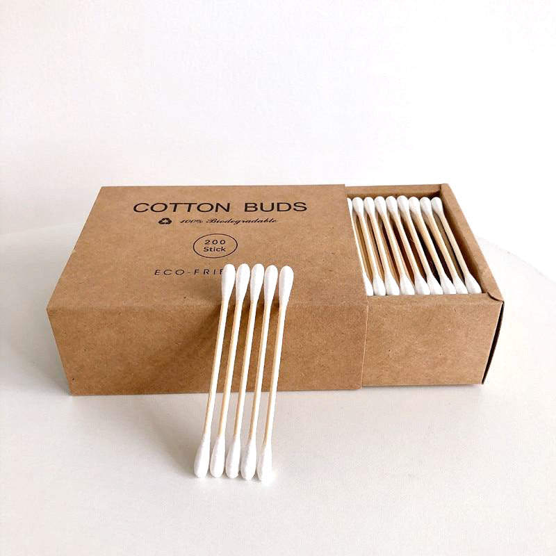 Biodegradable Bamboo Cotton Swabs