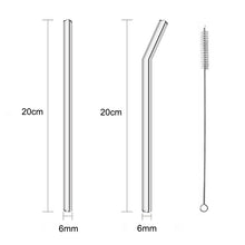 Load image into Gallery viewer, Reusable Glass Straws
